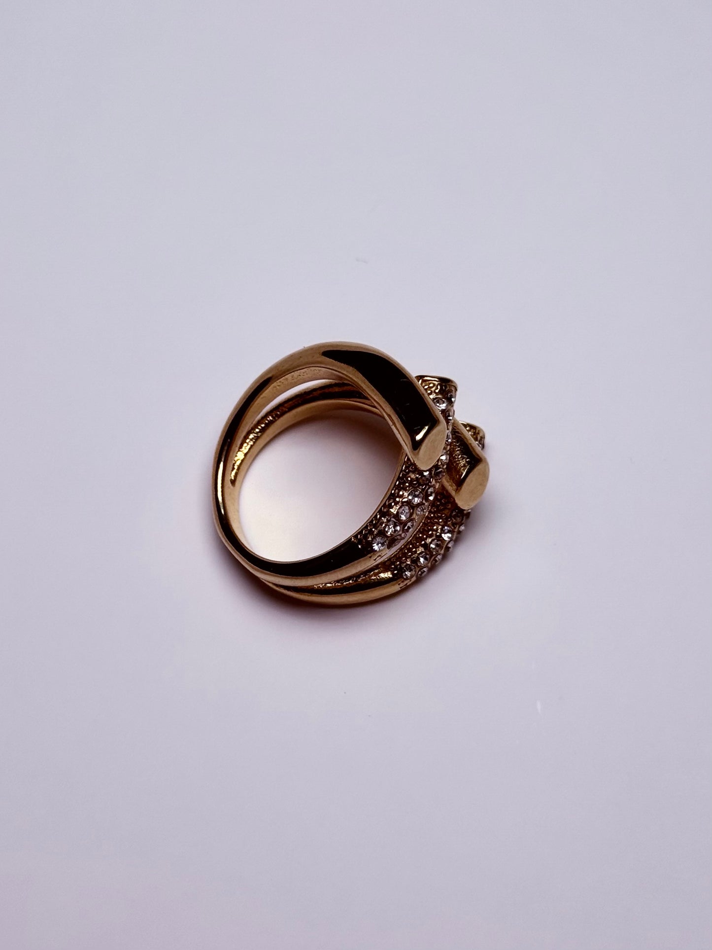 Bague ouverte unique en acier inoxydable