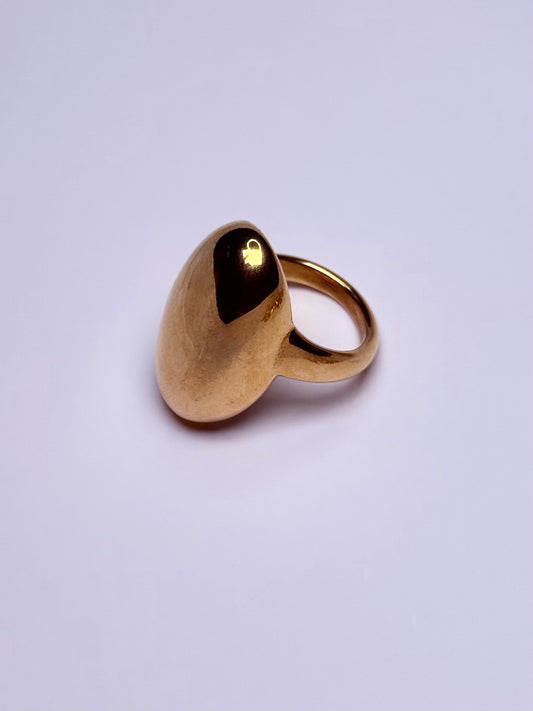 Bague ouverte unique en acier inoxydable