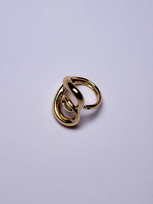 Bague ouverte unique en acier inoxydable