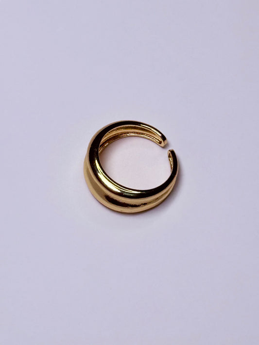 Bague ouverte unique en acier inoxydable