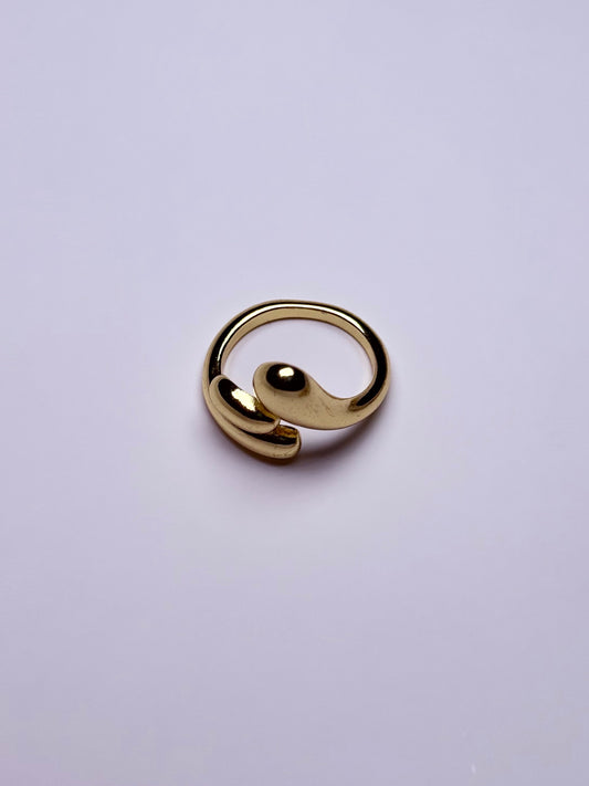 Bague ouverte unique en acier inoxydable